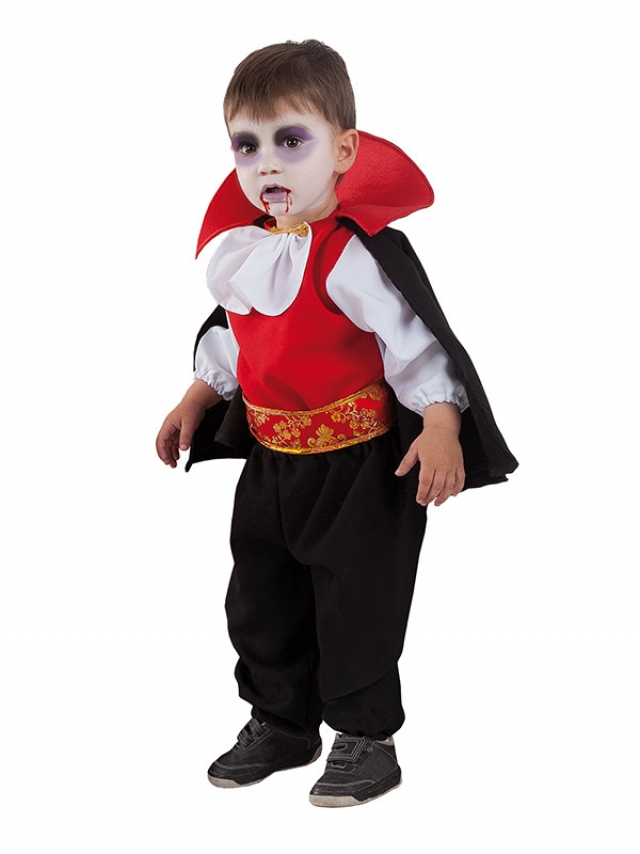 Fantasia Infantil Vampiro Meninos Halloween Carnaval